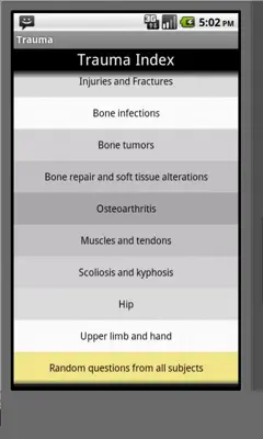 Trauma android App screenshot 2