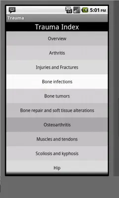 Trauma android App screenshot 3