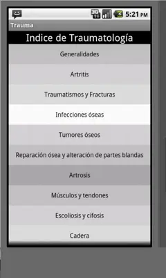 Trauma android App screenshot 5